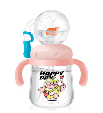 Children's Whale Cartoon Diving Fountain Water Bottle