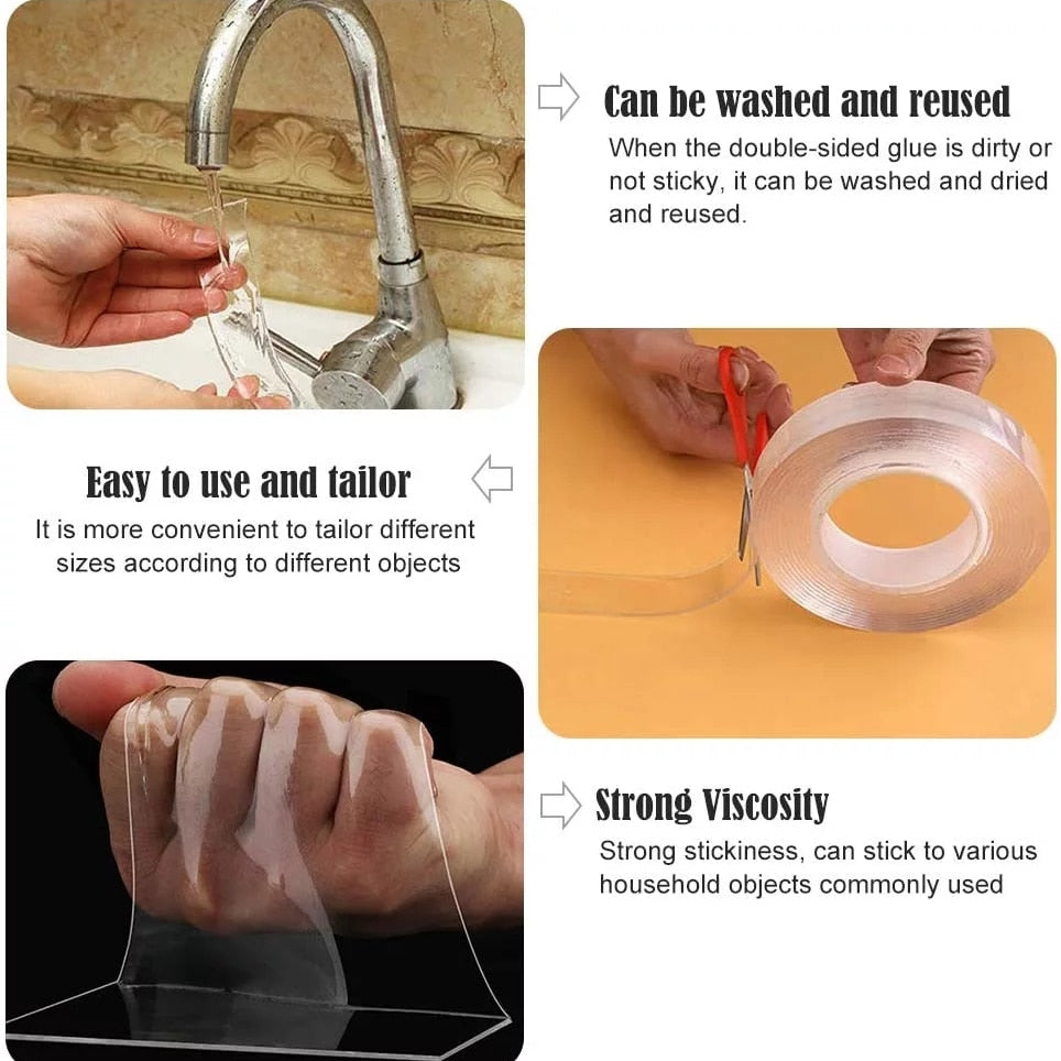 Nano Transparent Double Sided Tape